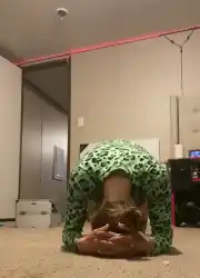 stretching